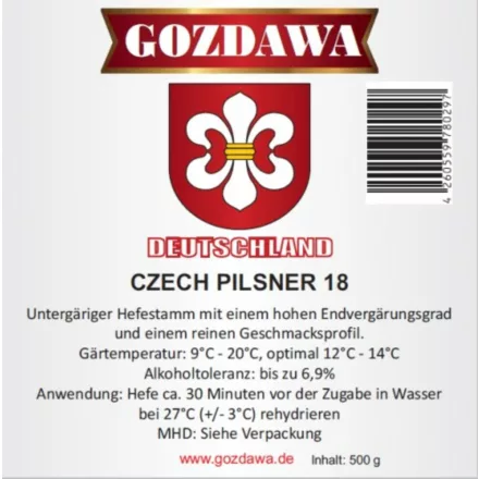 Gozdawa Czech Pilsner 18 500 g