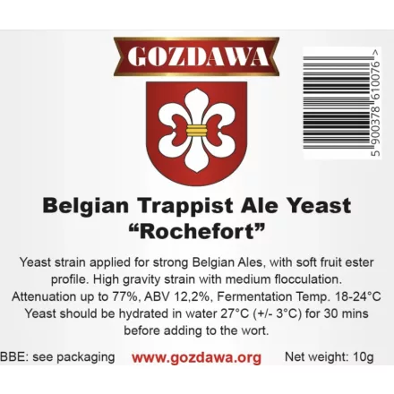 Gozdawa „Rochefort“ Trappist Ale 10 g