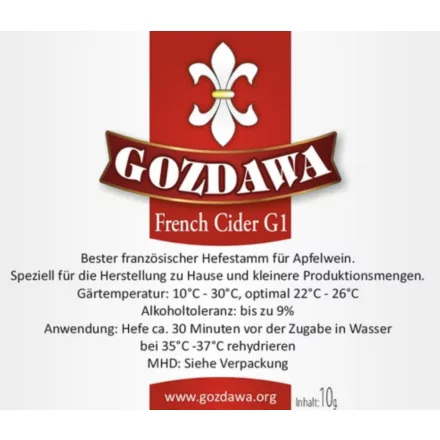Gozdawa French Cider G1 10 g