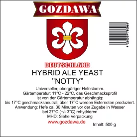 Gozdawa Hybridní kvasnice Ale „Nottingham“ 500 g