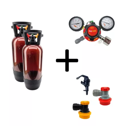 2x20L Polykeg Sodastream startovací sada – bez CO2 láhve