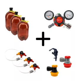 3x4L Polykeg Sodastream startovací sada – bez CO2 láhve