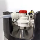 Kegland ball lock +  8 mm (5/16") rychlospojka – strana plynu (šedá-červená)