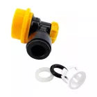 Kegland ball lock + 9,5 mm (3/8") rychlospojka – strana piva (černá-žlutá)