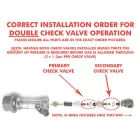 Ball Lock spojka – s zpětným ventilem